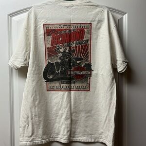Harley-Davidson Motor Cycles T-Shirt - Richmond - Large L - White